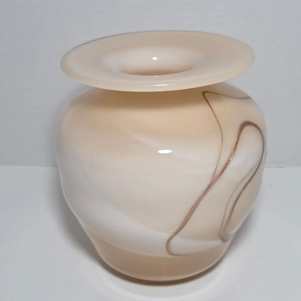 Vtg Les Verriers de Maure-Vieil Vase Bob Le Bleis French Art Glass Hand Blown